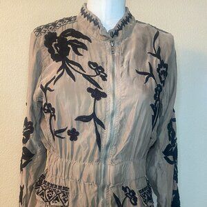 Johnny Was Light Brown Crawford Cupra Jacket XS